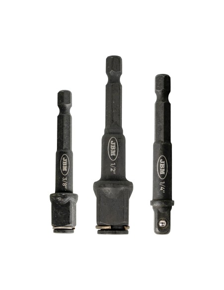 SET DE 3 ADAPTADORES DE LLAVE DE VASO CON PUNTA HEXAGONAL
