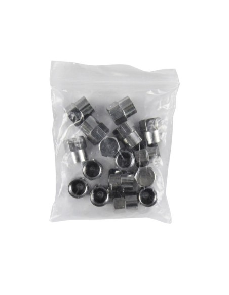BOLSA DE 16 PCS DE TAPONES DE ALUMINIO PARA VÁLVULA NEUMÁTICA