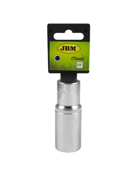 VASO XZN 1/2" 75MM LARGO 22MM CROMADO