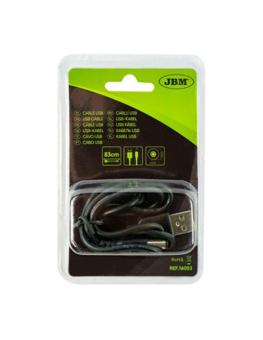 CABLE USB TIPO A / CLAVIJA REDONDA 5.5MM PARA 54173
