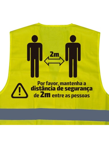 CHALECO DE ALTA VISIBILIDAD SERIGRAFIADO - 2 METROS - PT