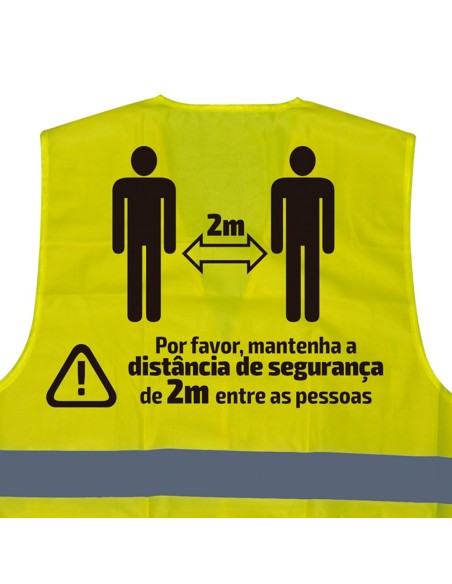 CHALECO DE ALTA VISIBILIDAD SERIGRAFIADO - 2 METROS - PT