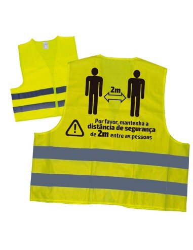CHALECO DE ALTA VISIBILIDAD SERIGRAFIADO - 2 METROS - PT