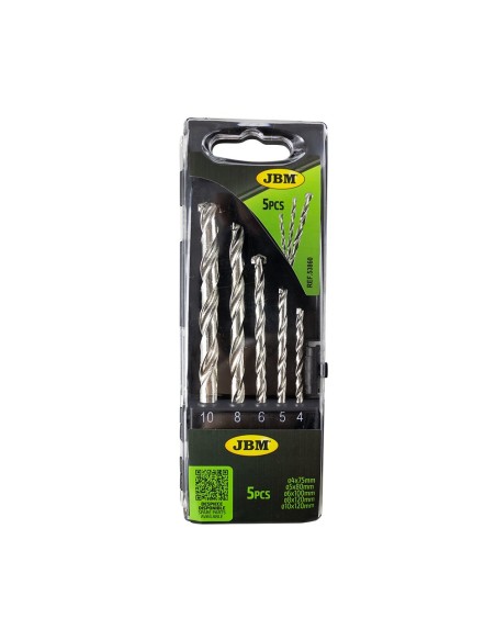 ESTUCHE DE 5 BROCAS 4-10MM PARA ALBAÑILERÍA