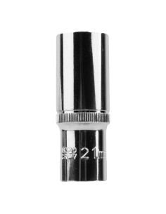 VASO 75MM LARGO, 21MM HEX. 1/2" - CROMADO