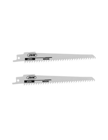 SET DE 2 HOJAS DE SIERRA DE SABLE 150MM 6TPI PARA MADERA PARA REF. 60019