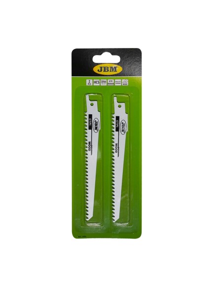 SET DE 2 HOJAS DE SIERRA DE SABLE 150MM 6TPI PARA MADERA PARA REF. 60019