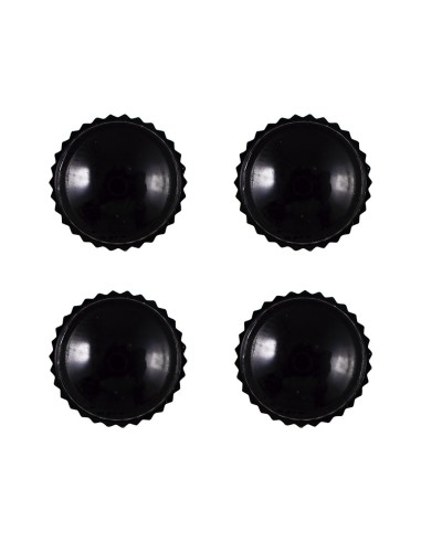 SET DE 4 TAPONES DE PLÁSTICO NEGROS PARA VÁLVULA NEUMÁTICO