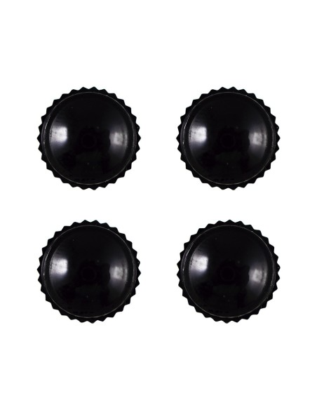 SET DE 4 TAPONES DE PLÁSTICO NEGROS PARA VÁLVULA NEUMÁTICO