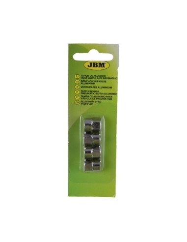 SET DE 4 TAPONES DE ALUMINIO PARA VÁLVULA DE NEUMÁTICO