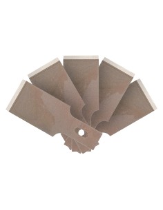 5 CUCHILLAS 16MM RECTAS/ANCHO PARA REF. 54505