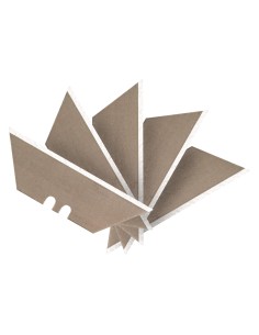 5 CUCHILLAS TRAPEZOIDALES DE 19 MM PARA REF. 54505