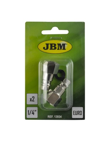 CONECTOR MACHO EUR - ROSCA HEMBRA 1/4" (2UDS)