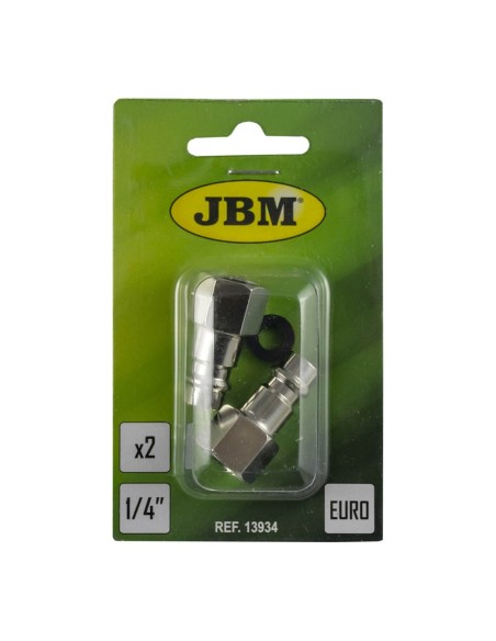 CONECTOR MACHO EUR - ROSCA HEMBRA 1/4" (2UDS)