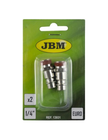 CONECTOR MACHO EUR - ROSCA MACHO 1/4" (2UDS)