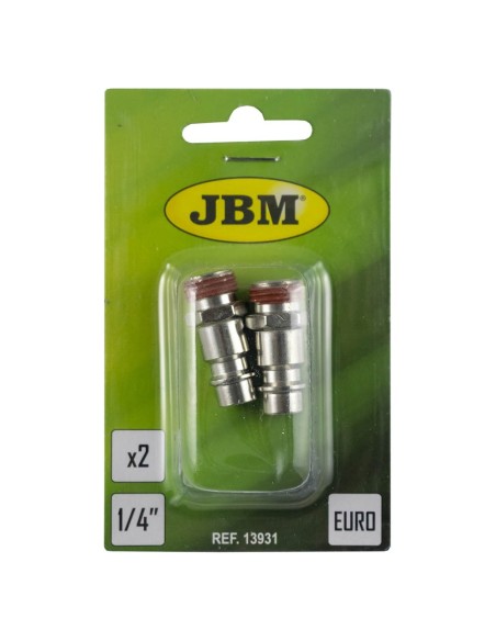 CONECTOR MACHO EUR - ROSCA MACHO 1/4" (2UDS)