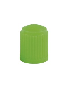 SET DE 4 TAPONES DE PLÁSTICO VERDES PARA VÁLVULA DE NEUMÁTICO