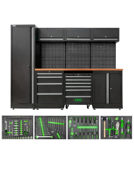 CONJUNTO DE MUEBLES MODULARES (18 PCS) + SET DE 4 MÓDULOS EVA CARBONO
