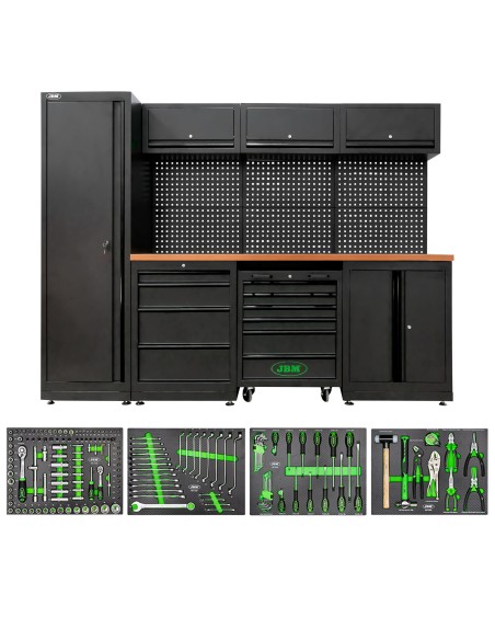 CONJUNTO DE MUEBLES MODULARES (18 PCS) + SET DE 4 MÓDULOS EVA CARBONO