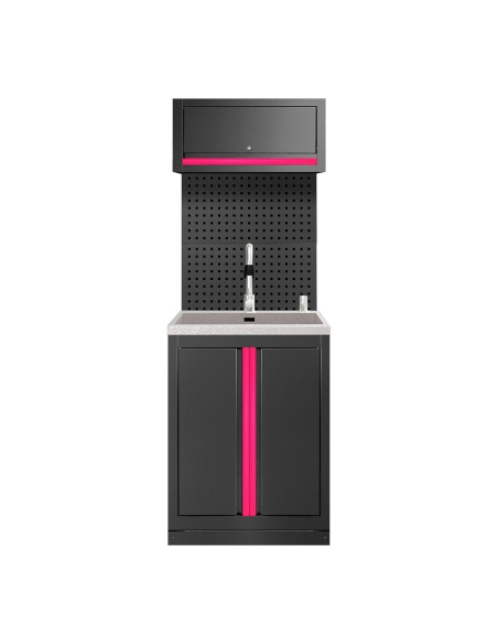 CONJUNTO DE MUEBLES MODULARES (6PCS) - EXTENSIÓN DE ARMARIO CON FREGADERO (REF.18103)