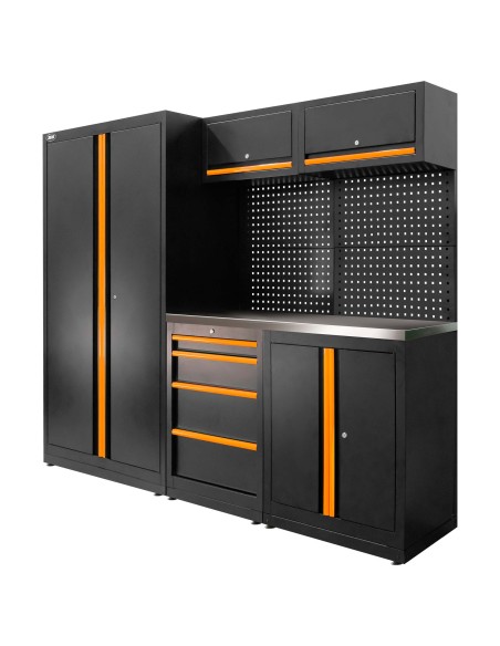 CONJUNTO DE MUEBLES MODULARES (13PCS) - SET CON ARMARIO DE DOS PUERTAS (REF.18105)