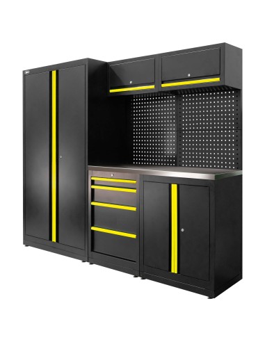 CONJUNTO DE MUEBLES MODULARES (13PCS) - SET CON ARMARIO DE DOS PUERTAS (REF.18105)