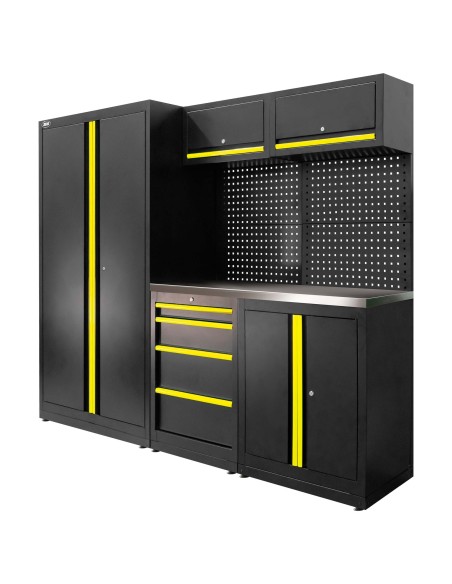 CONJUNTO DE MUEBLES MODULARES (13PCS) - SET CON ARMARIO DE DOS PUERTAS (REF.18105)