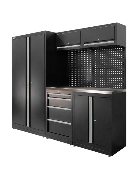 CONJUNTO DE MUEBLES MODULARES (13PCS) - SET CON ARMARIO DE DOS PUERTAS (REF.18105)