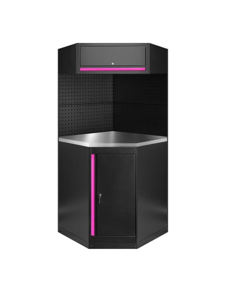 CONJUNTO DE MUEBLES MODULARES (11PCS) - EXTENSIÓN CON ARMARIO ESQUINERO (REF.16492)
