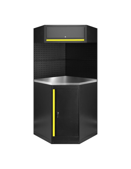 CONJUNTO DE MUEBLES MODULARES (11PCS) - EXTENSIÓN CON ARMARIO ESQUINERO (REF.16492)