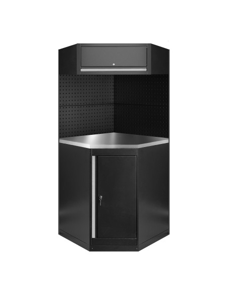 CONJUNTO DE MUEBLES MODULARES (11PCS) - EXTENSIÓN CON ARMARIO ESQUINERO (REF.16492)