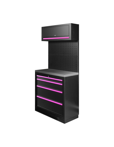CONJUNTO DE MUEBLES MODULARES (7PCS) - EXTENSIÓN CON ARMARIO DE 4 CAJONES (REF.16627)
