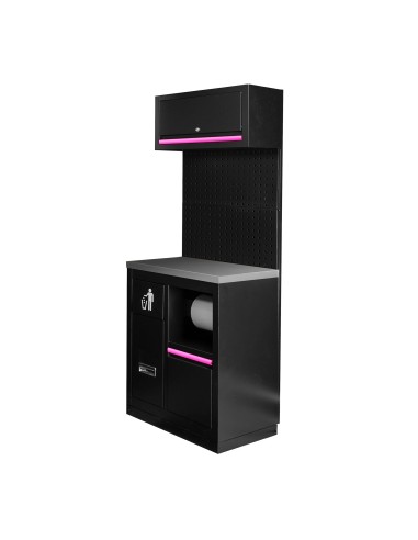 CONJUNTO DE MUEBLES MODULARES (7PCS) - EXTENSIÓN CON ARMARIO CON PORTABOBINA (REF.16493)
