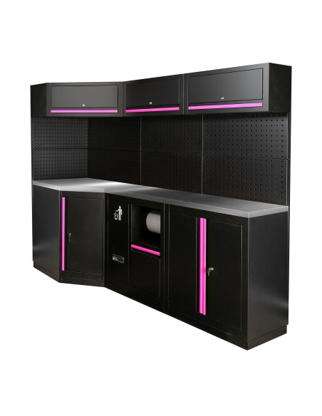 CONJUNTO DE MUEBLES MODULARES (22PCS) - EXTENSIÓN ANGULAR