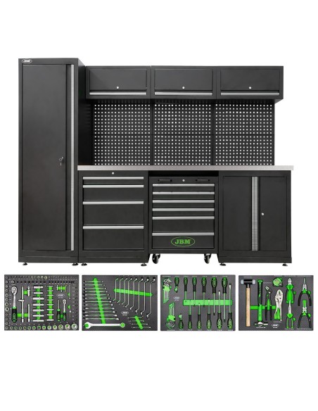 CONJUNTO DE MUEBLES MODULARES (18 PCS) + SET DE 4 MÓDULOS EVA CARBONO
