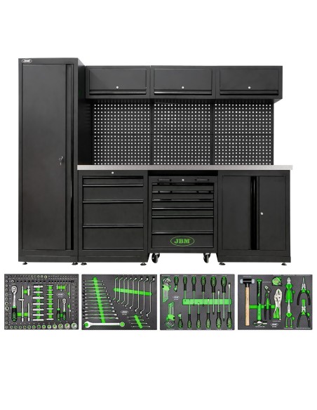 CONJUNTO DE MUEBLES MODULARES (18 PCS) + SET DE 4 MÓDULOS EVA CARBONO