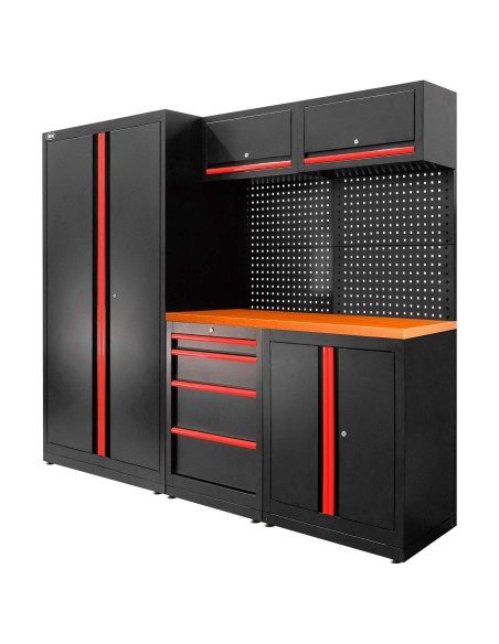 CONJUNTO DE MUEBLES MODULARES (13PCS) - SET CON ARMARIO DE DOS PUERTAS (REF.18105)