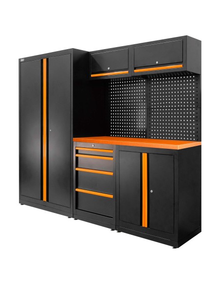 CONJUNTO DE MUEBLES MODULARES (13PCS) - SET CON ARMARIO DE DOS PUERTAS (REF.18105)