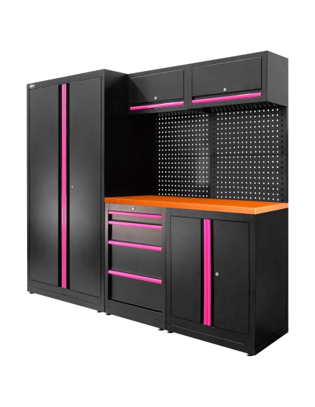 CONJUNTO DE MUEBLES MODULARES (13PCS) - SET CON ARMARIO DE DOS PUERTAS (REF.18105)