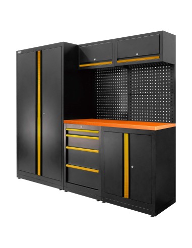 CONJUNTO DE MUEBLES MODULARES (13PCS) - SET CON ARMARIO DE DOS PUERTAS (REF.18105)