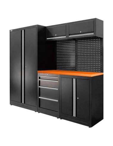 CONJUNTO DE MUEBLES MODULARES (13PCS) - SET CON ARMARIO DE DOS PUERTAS (REF.18105)