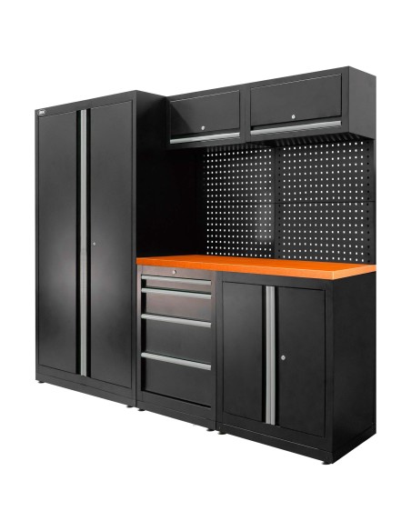 CONJUNTO DE MUEBLES MODULARES (13PCS) - SET CON ARMARIO DE DOS PUERTAS (REF.18105)