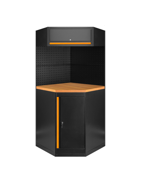 CONJUNTO DE MUEBLES MODULARES (11PCS) - EXTENSIÓN CON ARMARIO ESQUINERO (REF.16492)