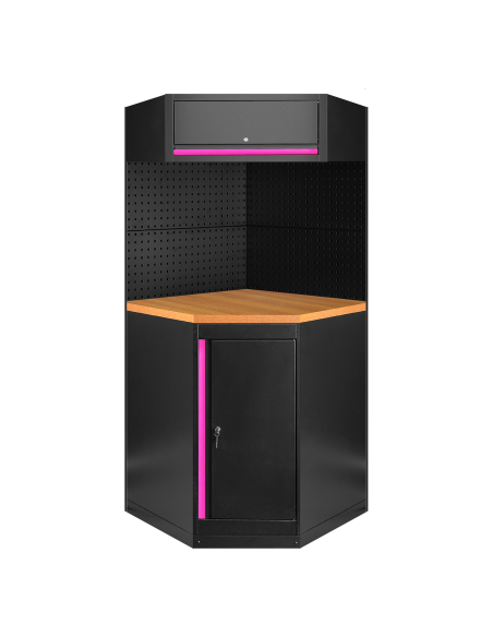 CONJUNTO DE MUEBLES MODULARES (11PCS) - EXTENSIÓN CON ARMARIO ESQUINERO (REF.16492)