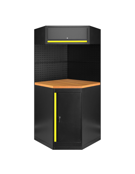 CONJUNTO DE MUEBLES MODULARES (11PCS) - EXTENSIÓN CON ARMARIO ESQUINERO (REF.16492)