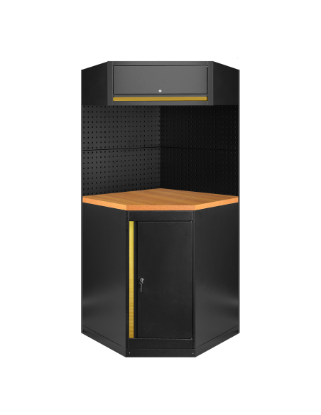 CONJUNTO DE MUEBLES MODULARES (11PCS) - EXTENSIÓN CON ARMARIO ESQUINERO (REF.16492)
