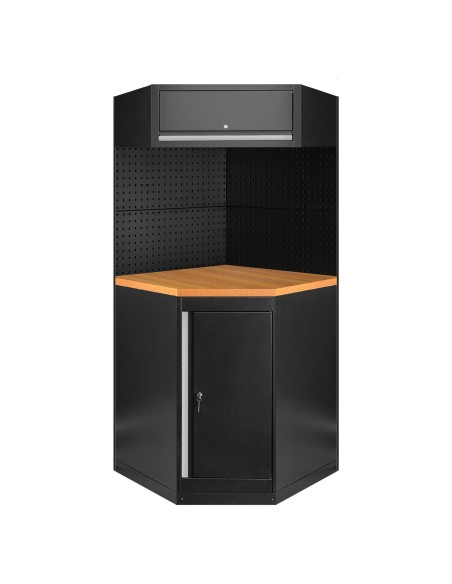 CONJUNTO DE MUEBLES MODULARES (11PCS) - EXTENSIÓN CON ARMARIO ESQUINERO (REF.16492)