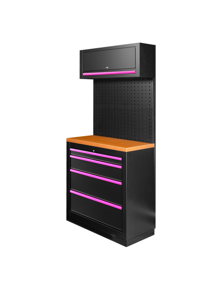 CONJUNTO DE MUEBLES MODULARES (7PCS) - EXTENSIÓN CON ARMARIO DE 4 CAJONES (REF.16627)