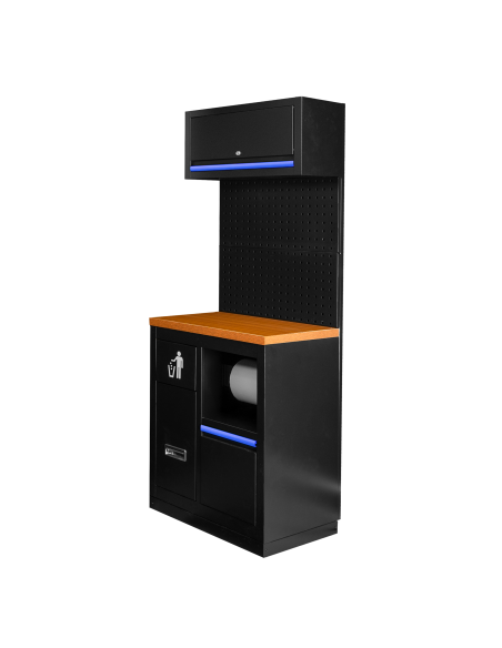 CONJUNTO DE MUEBLES MODULARES (7PCS) - EXTENSIÓN CON ARMARIO CON PORTABOBINA (REF.16493)