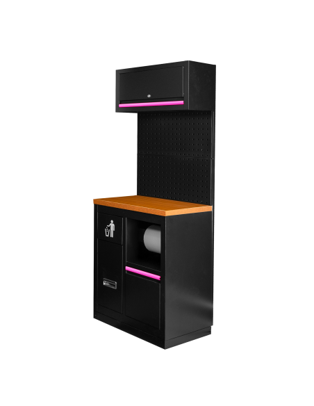 CONJUNTO DE MUEBLES MODULARES (7PCS) - EXTENSIÓN CON ARMARIO CON PORTABOBINA (REF.16493)